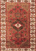 Machine Washable Persian Brown Traditional Rug, wshtr2830brn