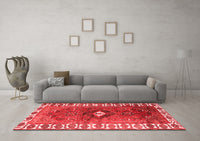 Machine Washable Persian Red Traditional Rug, wshtr2830red