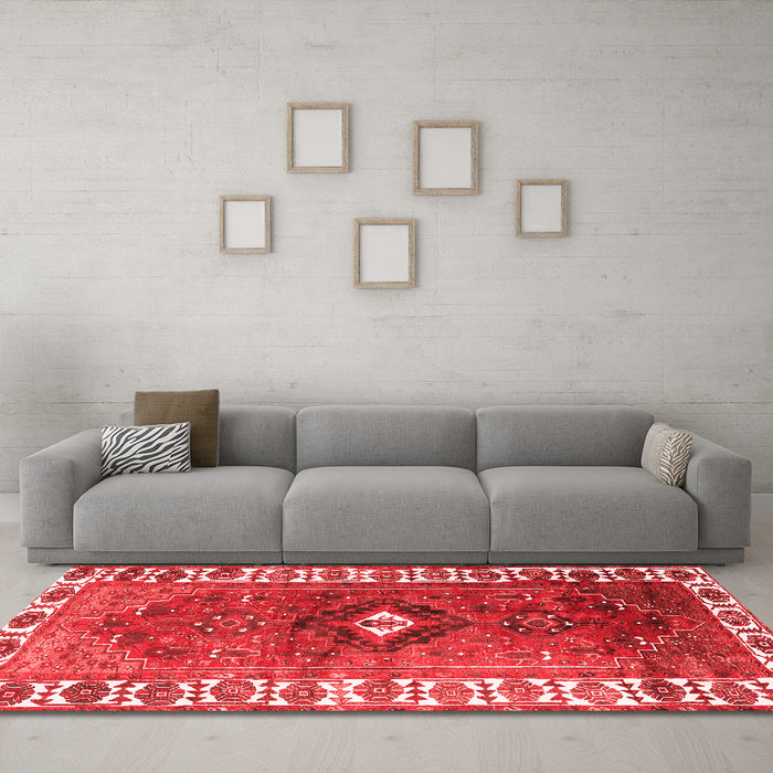 Traditional Red Washable Rugs