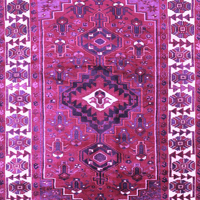 Machine Washable Persian Purple Traditional Area Rugs, wshtr2830pur