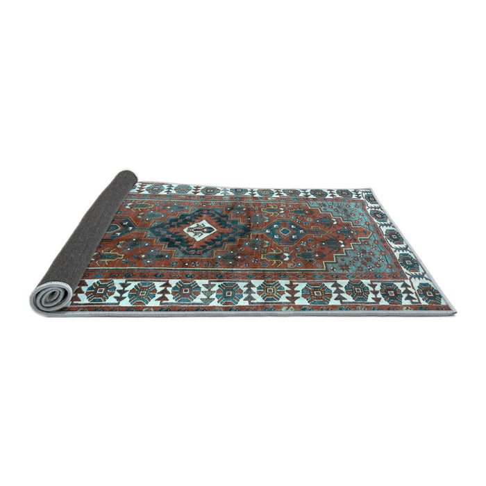 Sideview of Persian Light Blue Traditional Rug, tr2830lblu