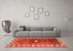 Machine Washable Persian Orange Traditional Area Rugs in a Living Room, wshtr2830org