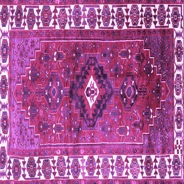 Square Machine Washable Persian Purple Traditional Area Rugs, wshtr2830pur