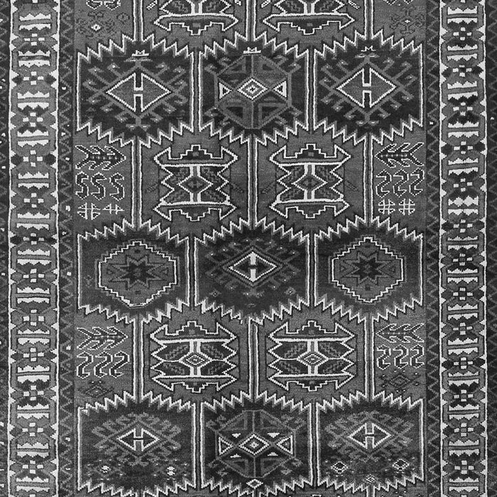 Serging Thickness of Machine Washable Persian Gray Traditional Rug, wshtr2831gry