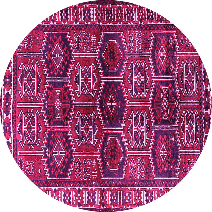 Round Persian Pink Traditional Rug, tr2831pnk