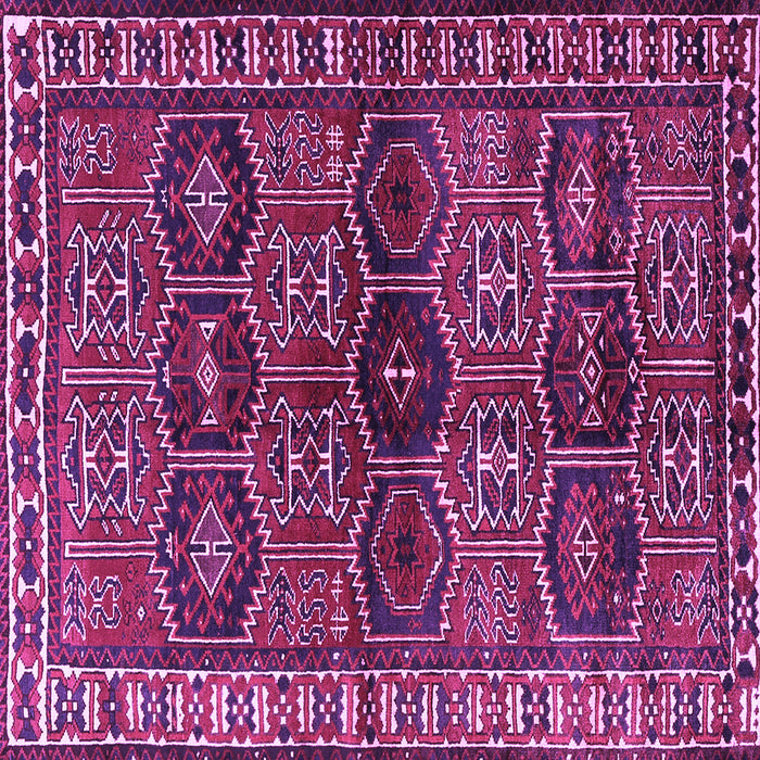 Square Machine Washable Persian Purple Traditional Area Rugs, wshtr2831pur