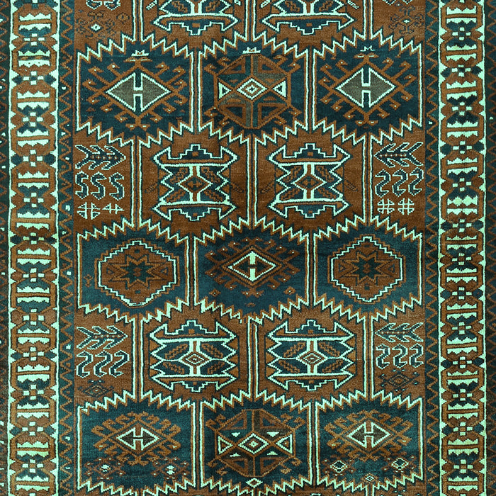 Machine Washable Persian Turquoise Traditional Area Rugs, wshtr2831turq