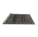 Sideview of Machine Washable Persian Light Blue Traditional Rug, wshtr2831lblu