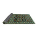 Sideview of Persian Turquoise Traditional Rug, tr2831turq