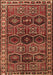 Machine Washable Persian Brown Traditional Rug, wshtr2831brn