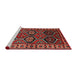 Sideview of Machine Washable Traditional Brown Rug, wshtr2832