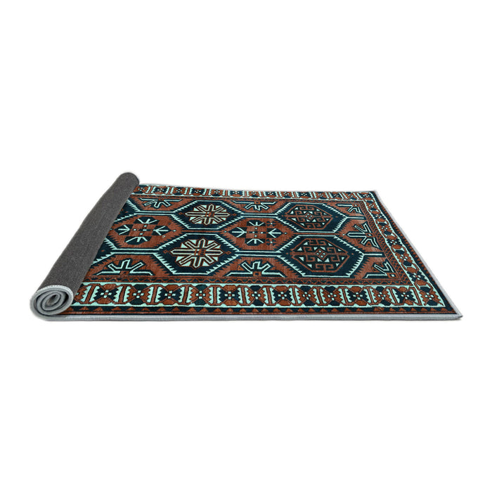 Sideview of Persian Light Blue Traditional Rug, tr2832lblu