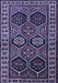 Machine Washable Persian Blue Traditional Rug, wshtr2832blu