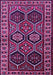 Machine Washable Persian Purple Traditional Area Rugs, wshtr2832pur