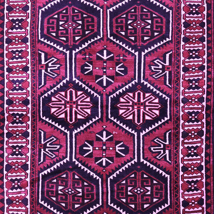 Machine Washable Persian Purple Traditional Area Rugs, wshtr2832pur
