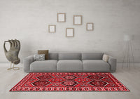 Machine Washable Persian Red Traditional Rug, wshtr2832red