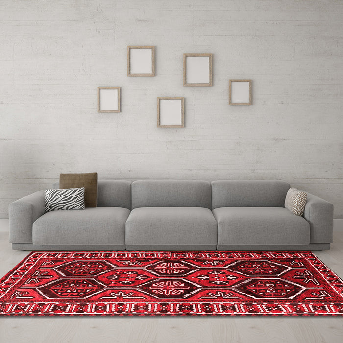 Traditional Red Washable Rugs