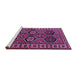 Sideview of Machine Washable Persian Purple Traditional Area Rugs, wshtr2832pur