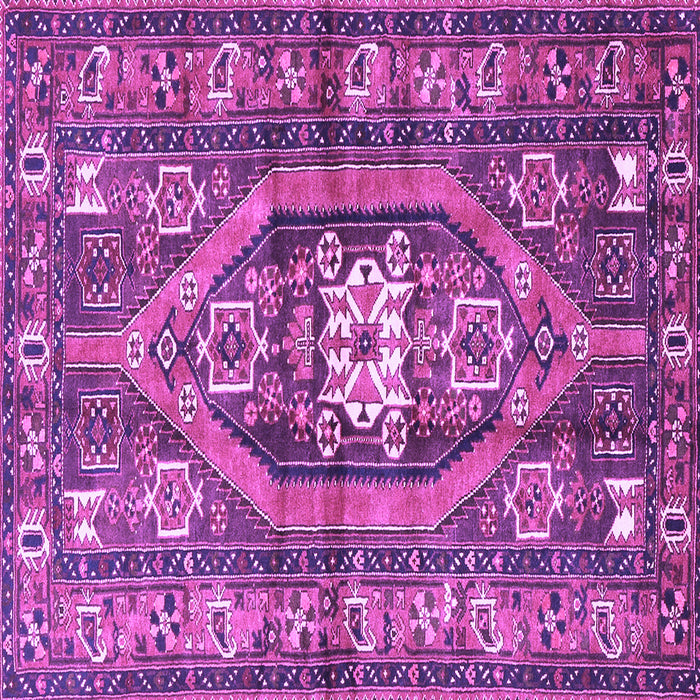Square Persian Purple Traditional Rug, tr2833pur