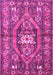 Machine Washable Persian Pink Traditional Rug, wshtr2833pnk