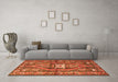 Machine Washable Persian Orange Traditional Area Rugs in a Living Room, wshtr2833org