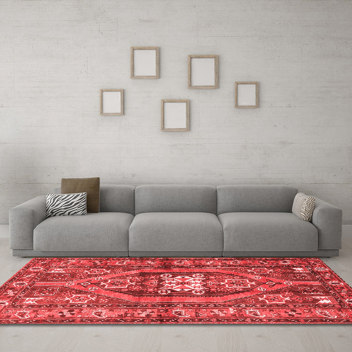 Traditional Red Washable Rugs
