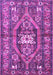 Machine Washable Persian Purple Traditional Area Rugs, wshtr2833pur