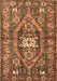 Machine Washable Persian Brown Traditional Rug, wshtr2833brn