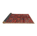 Sideview of Traditional Sienna Brown Persian Rug, tr2834