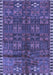 Machine Washable Persian Blue Traditional Rug, wshtr2834blu