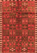 Serging Thickness of Machine Washable Persian Orange Traditional Area Rugs, wshtr2834org