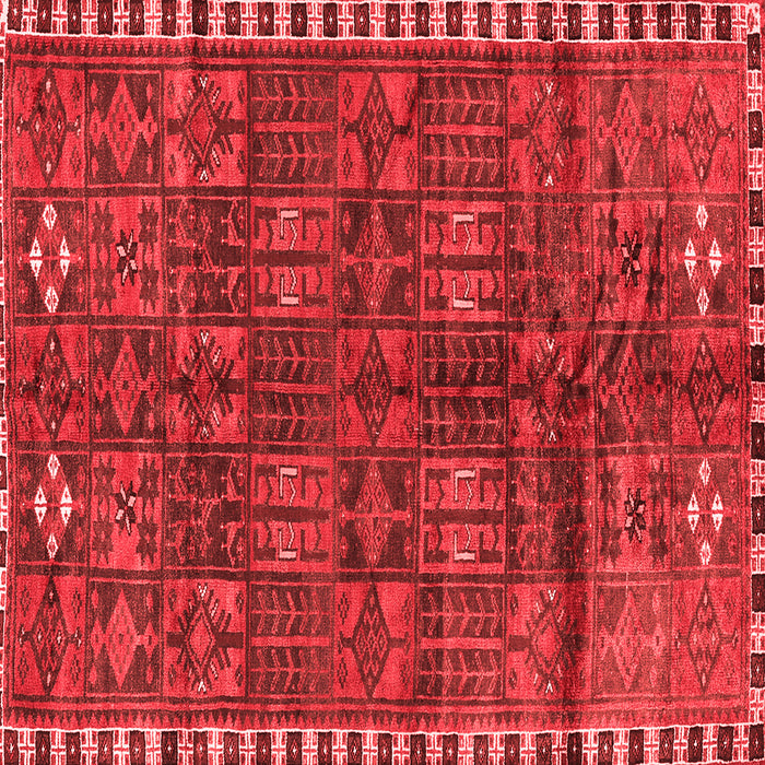 Machine Washable Persian Red Traditional Rug, wshtr2834red