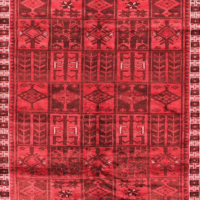 Machine Washable Persian Red Traditional Rug, wshtr2834red