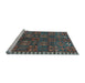 Sideview of Machine Washable Persian Light Blue Traditional Rug, wshtr2834lblu