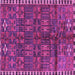 Square Machine Washable Persian Purple Traditional Area Rugs, wshtr2834pur