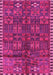 Machine Washable Persian Pink Traditional Rug, wshtr2834pnk