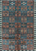 Machine Washable Persian Light Blue Traditional Rug, wshtr2834lblu