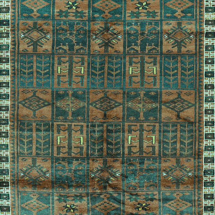 Machine Washable Persian Turquoise Traditional Area Rugs, wshtr2834turq