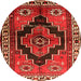 Machine Washable Persian Orange Traditional Area Rugs, wshtr2835org