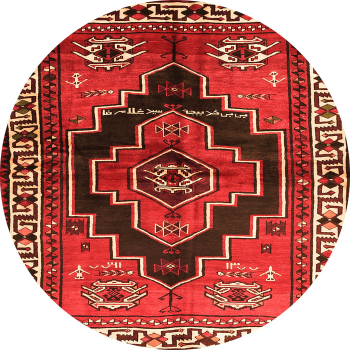 Square Persian Orange Traditional Rug, tr2835org