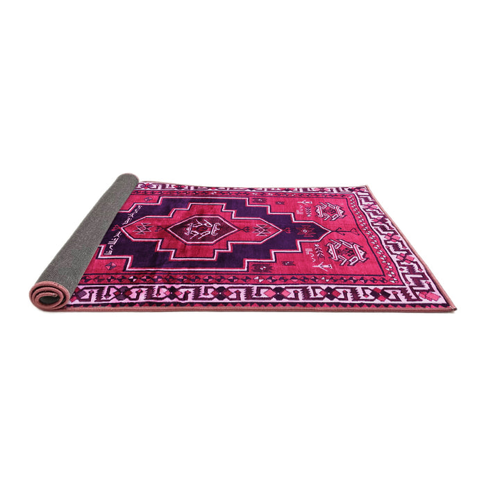 Sideview of Persian Pink Traditional Rug, tr2835pnk