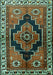 Machine Washable Persian Turquoise Traditional Area Rugs, wshtr2835turq