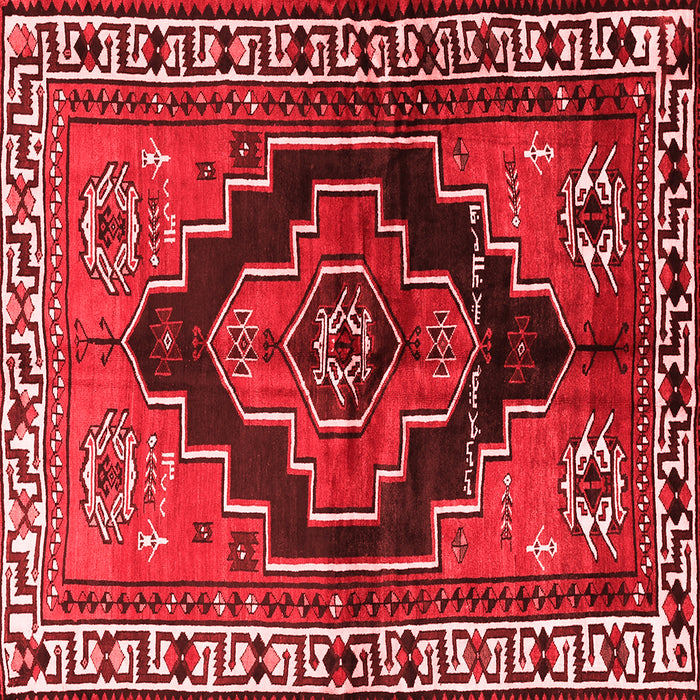 Machine Washable Persian Red Traditional Rug, wshtr2835red