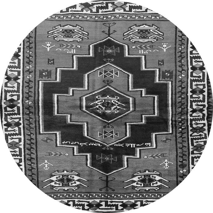 Square Persian Gray Traditional Rug, tr2835gry