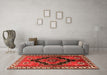 Machine Washable Persian Orange Traditional Area Rugs in a Living Room, wshtr2835org