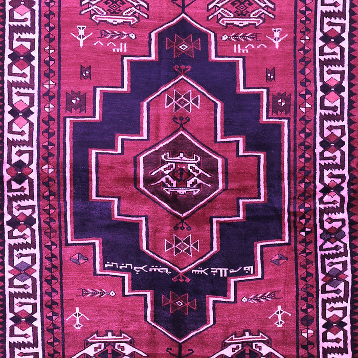 Machine Washable Persian Purple Traditional Area Rugs, wshtr2835pur