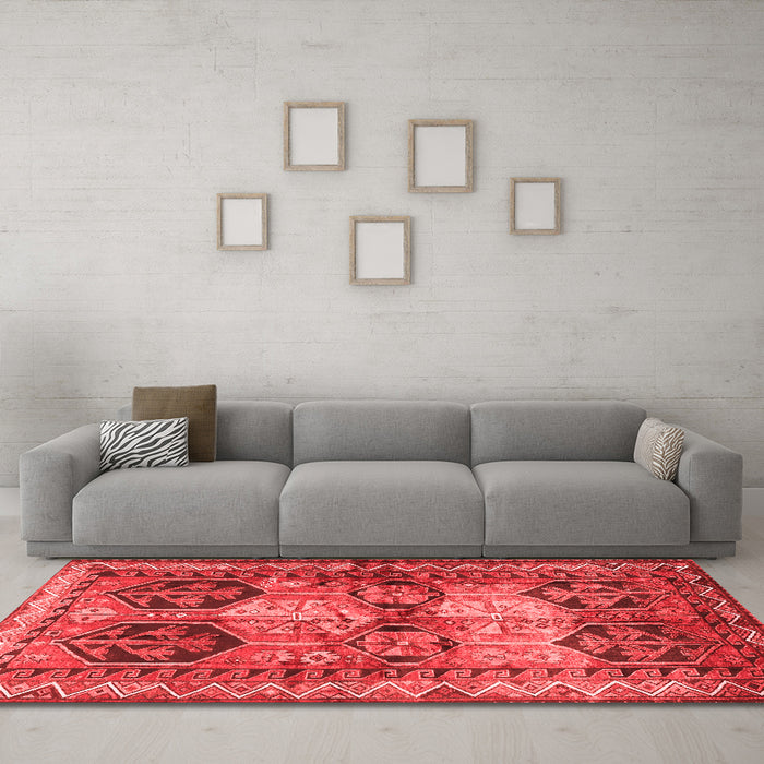 Traditional Red Washable Rugs