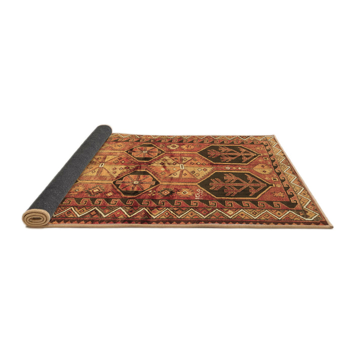 Sideview of Persian Brown Traditional Rug, tr2836brn