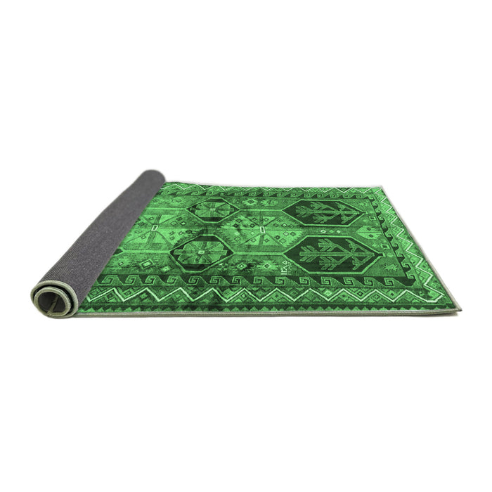 Sideview of Persian Emerald Green Traditional Rug, tr2836emgrn