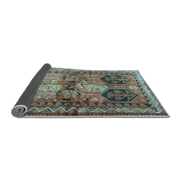 Sideview of Persian Light Blue Traditional Rug, tr2836lblu
